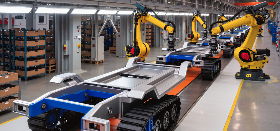 Electric pentru șasiu robot